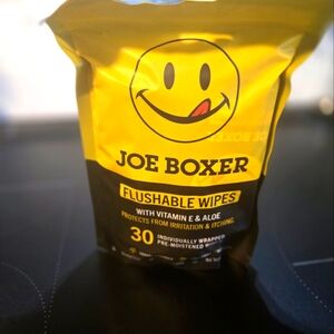 (3/25)Joe Boxer  Flushable Wipes Fragrance Free NWOT